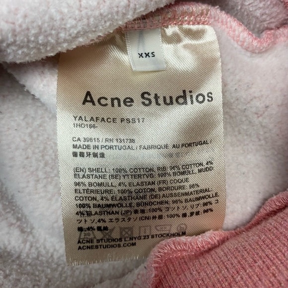 Worn Acne Studios yalaface hoodie PSS17 fits oversized - Picture 4 of 5